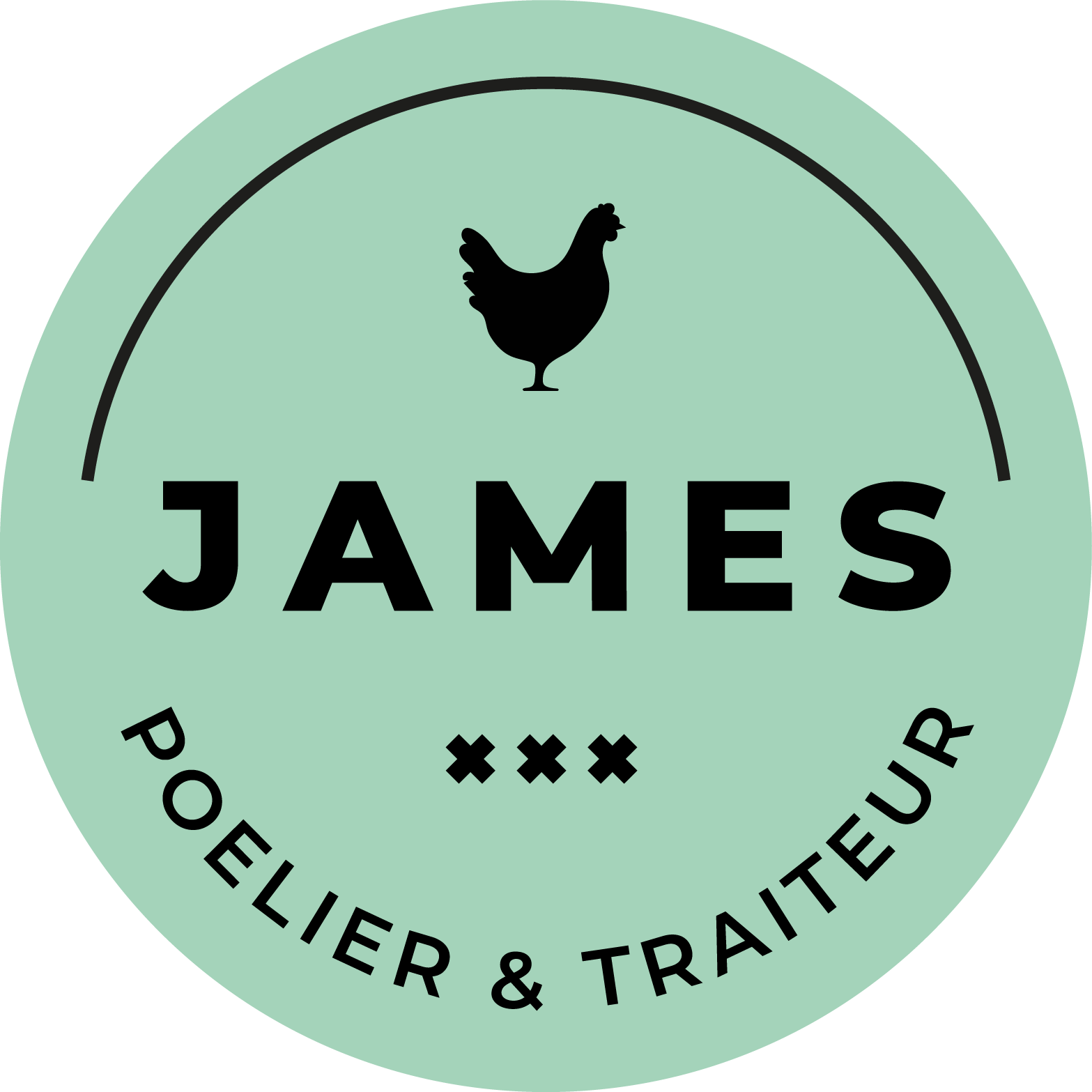 james-logo-cirkel-mint-groen-zwart